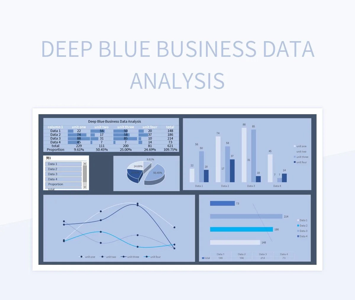 Free Deep Blue Templates For Google Sheets And Microsoft Excel Slidesdocs