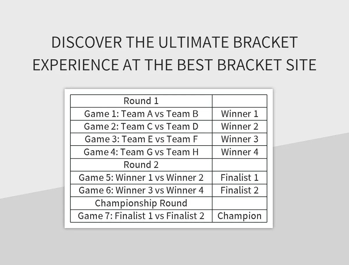 Free Best Bracket Site Templates For Google Sheets And Microsoft Excel Slidesdocs