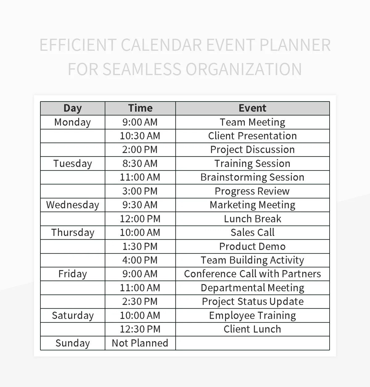Efficient Calendar Event Planner For Seamless Organization Excel Template And Google Sheets File Efficient Calendar Event Planner For Seamless Organization Excel Template And Google Sheets File