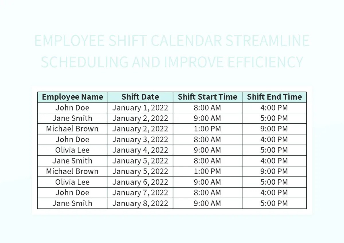Free Shift Calendar Templates For Google Sheets And Microsoft Excel Slidesdocs Free Shift Calendar Templates For Google Sheets And Microsoft Excel Slidesdocs
