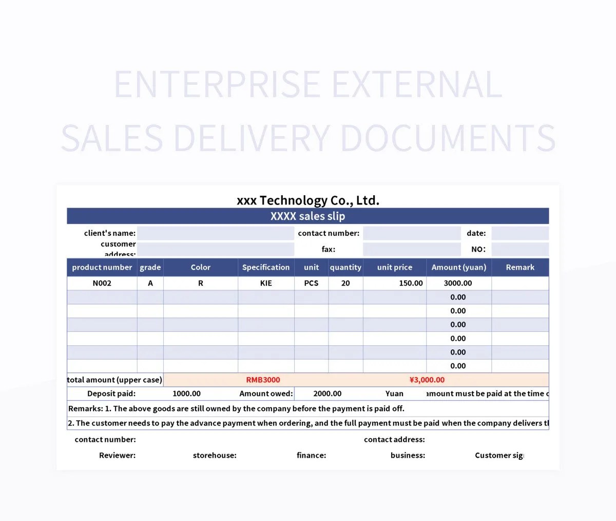Enterprise External General Reconciliation Documents Excel Template And