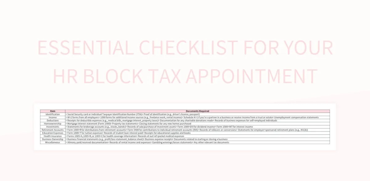 Free Required Documents Templates For Google Sheets And Microsoft Excel