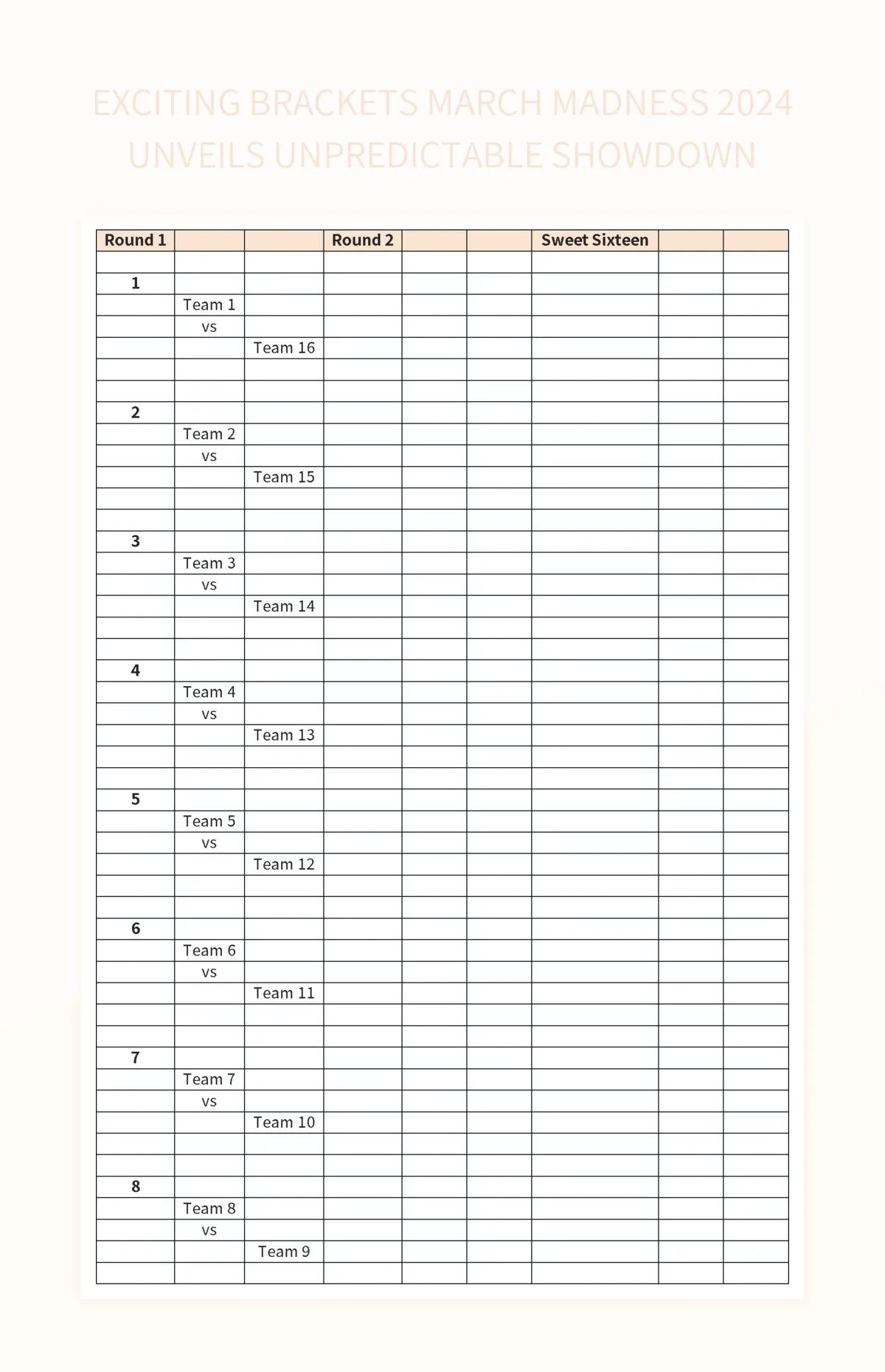 Exciting Brackets March Madness 2024 Unveils Unpredictable Showdown