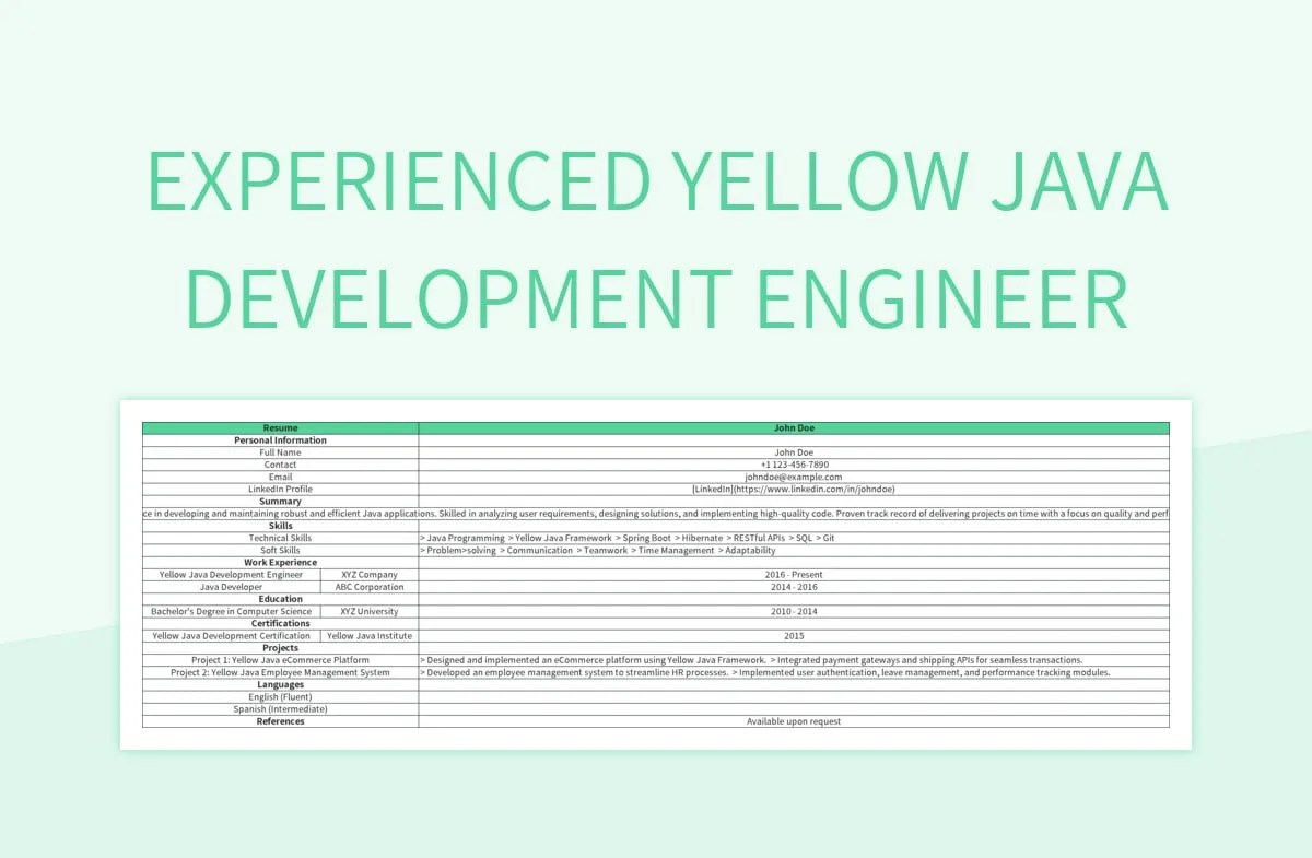 Free Yellow Technology Templates For Google Sheets And Microsoft Excel