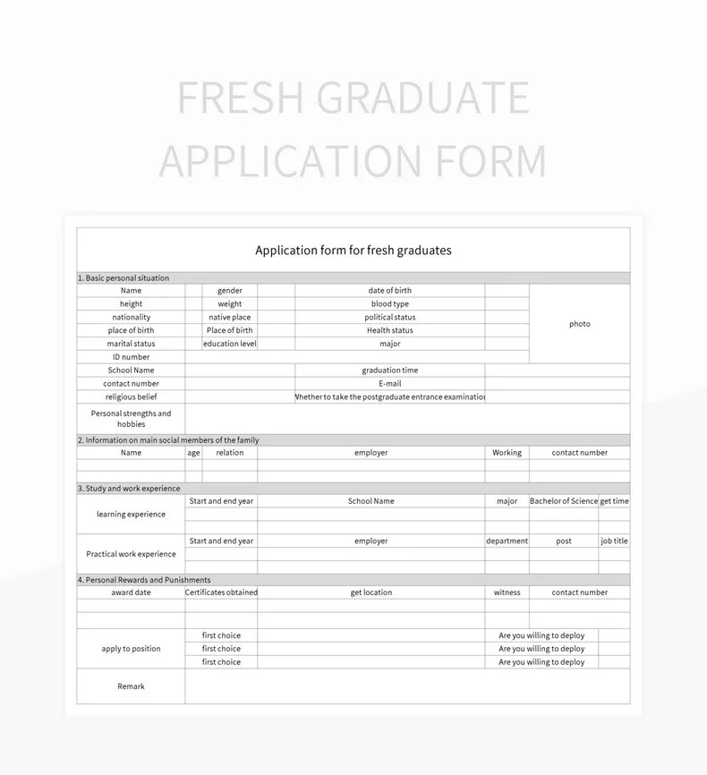 Free Job Application Form Templates For Google Sheets And Microsoft