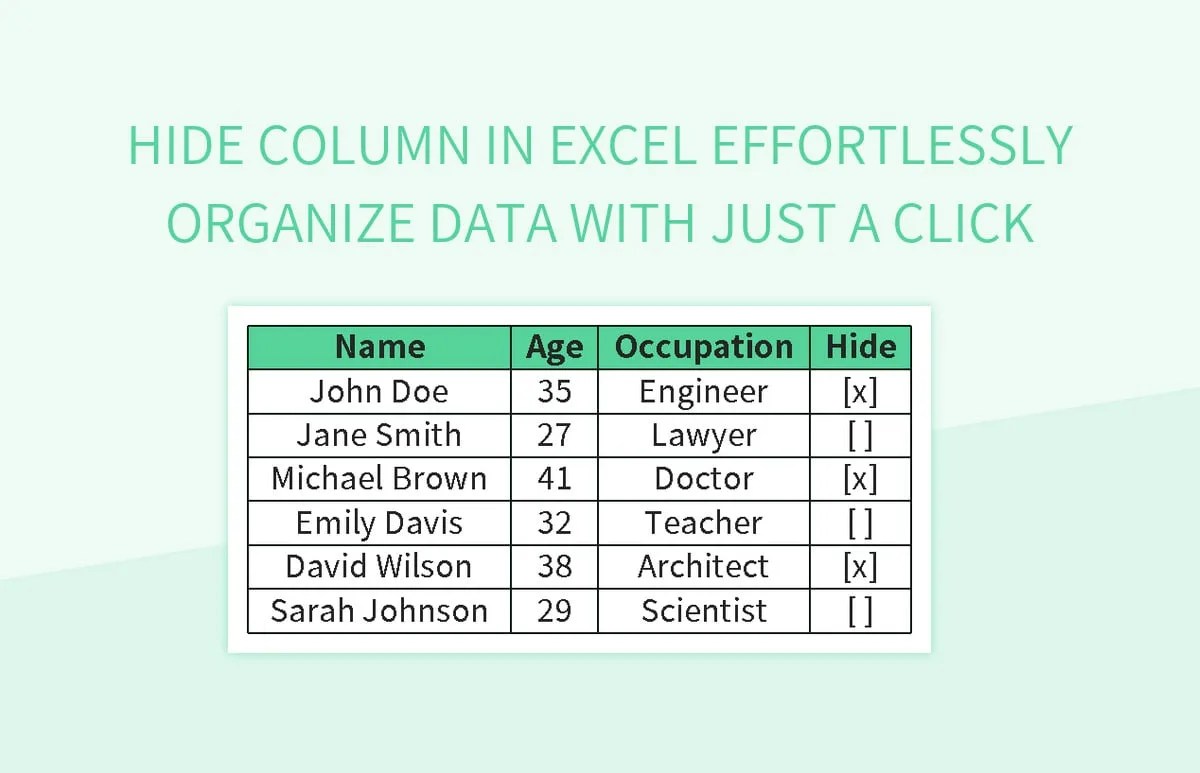 How To Hide Column In Excel Chart Printable Online