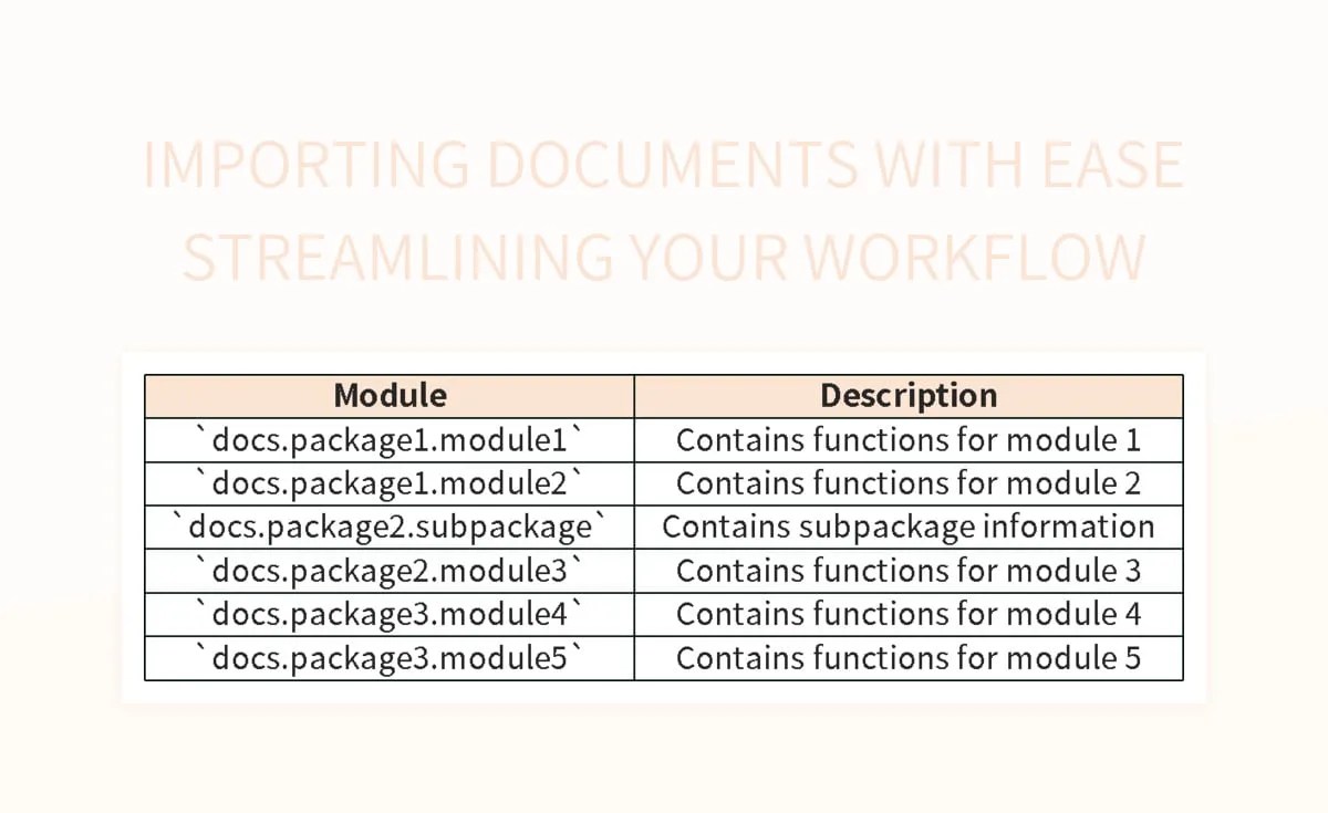 Importing Documents With Ease Streamlining Your Workflow Excel Template