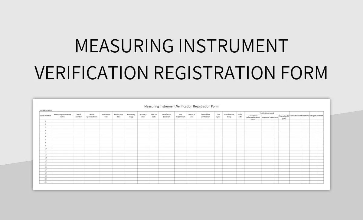Free Chemical Instrument Templates For Google Sheets And Microsoft