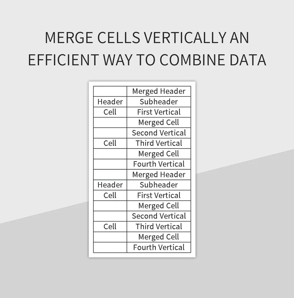 Merge Cells Vertically An Efficient Way To Combine Data Excel Template