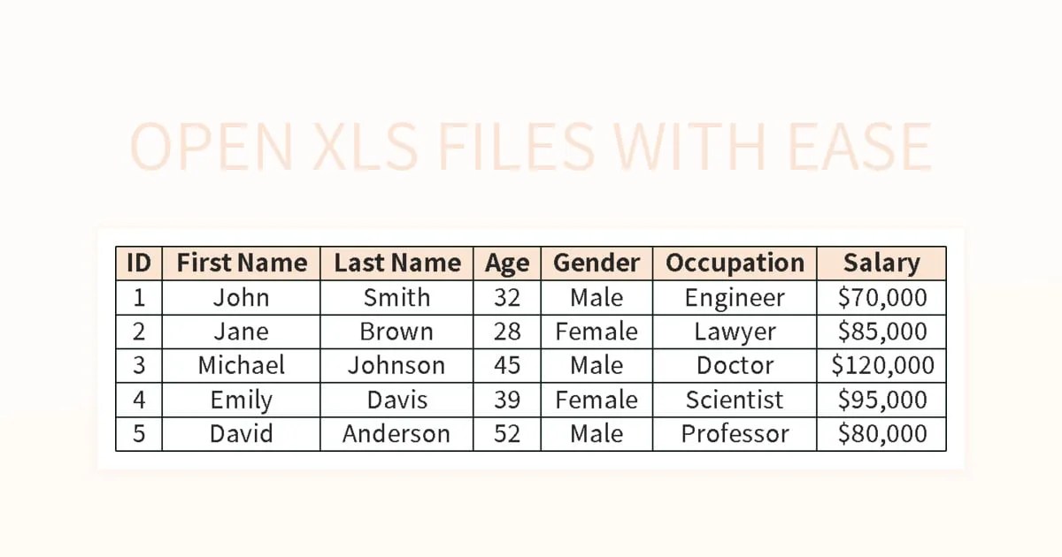 Open XLS Files With Ease Excel Template And Google Sheets File For Free
