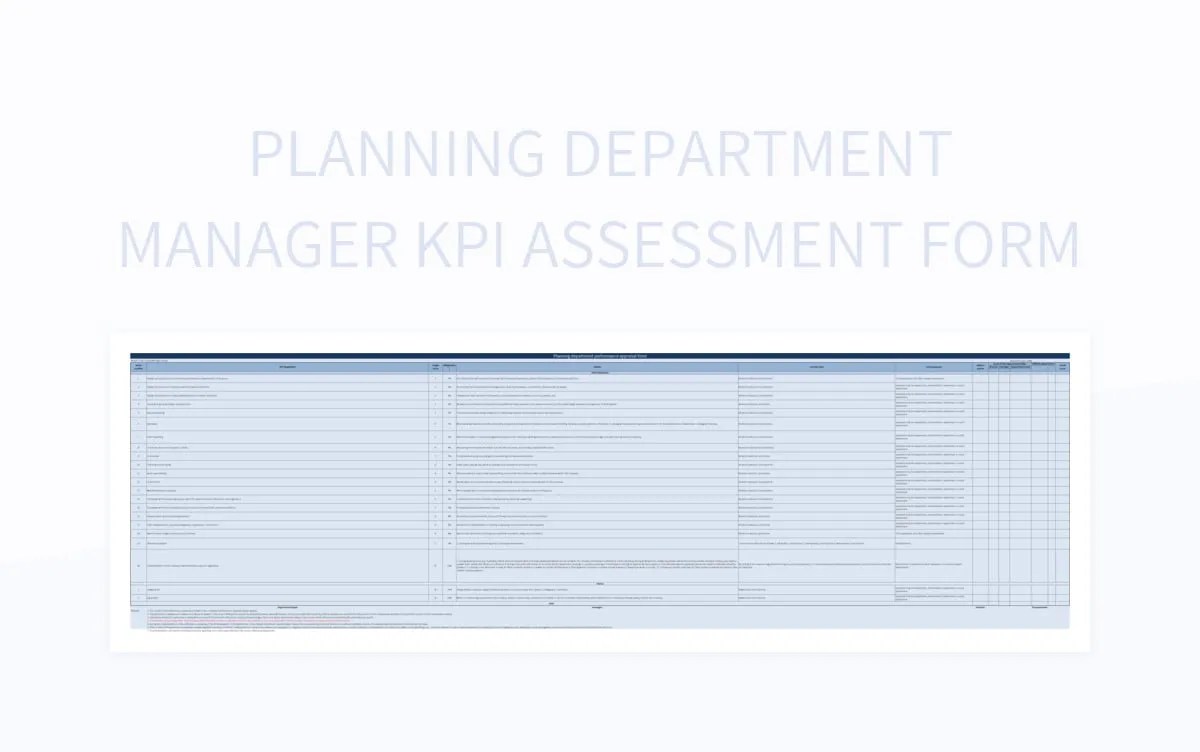 Free Planning Department Templates For Google Sheets And Microsoft