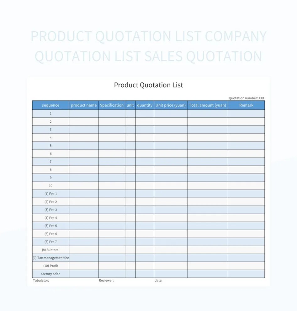 Free Product List Templates For Google Sheets And Microsoft Excel