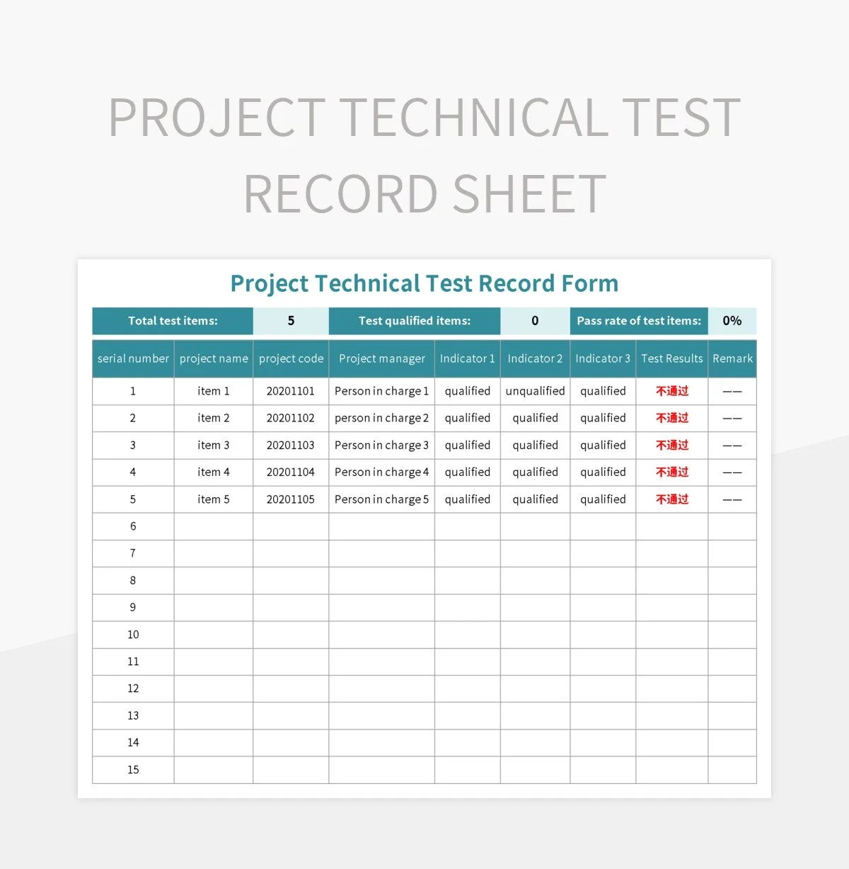 Free Test Record Sheet Templates For Google Sheets And Microsoft Excel
