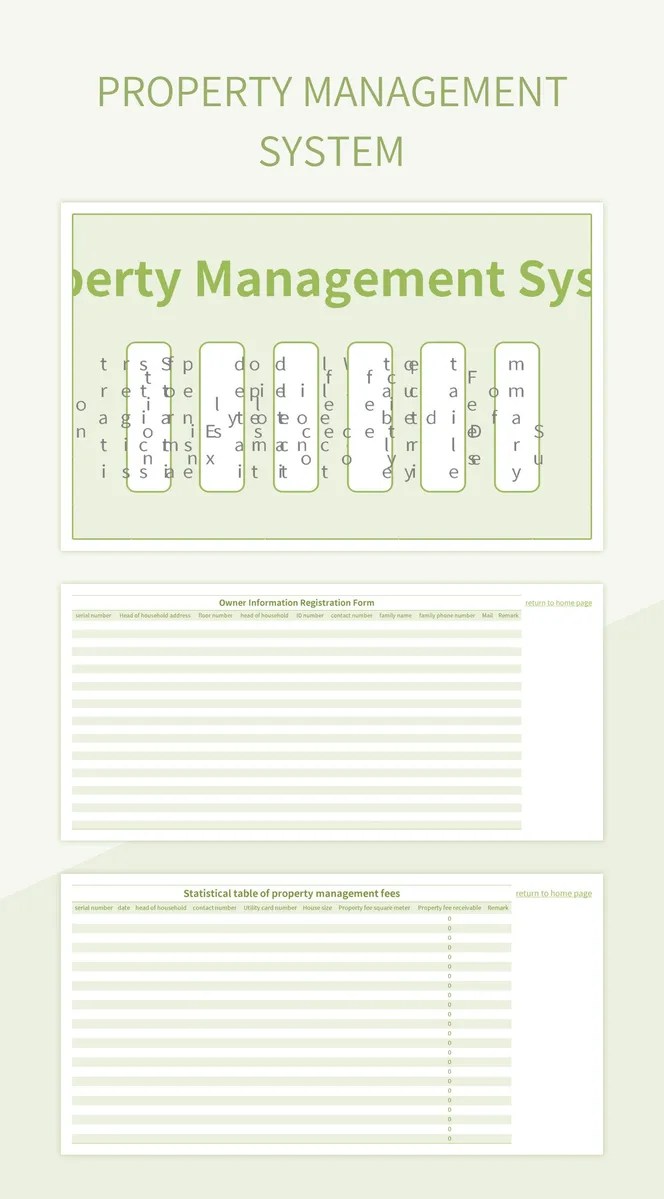 Free Property Management Systems Templates For Google Sheets And