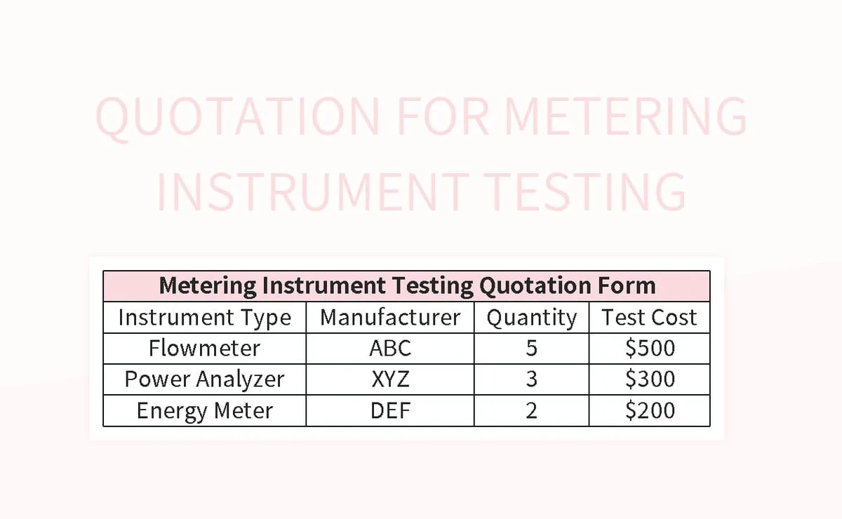 Free Instrument Calibration Templates For Google Sheets And Microsoft