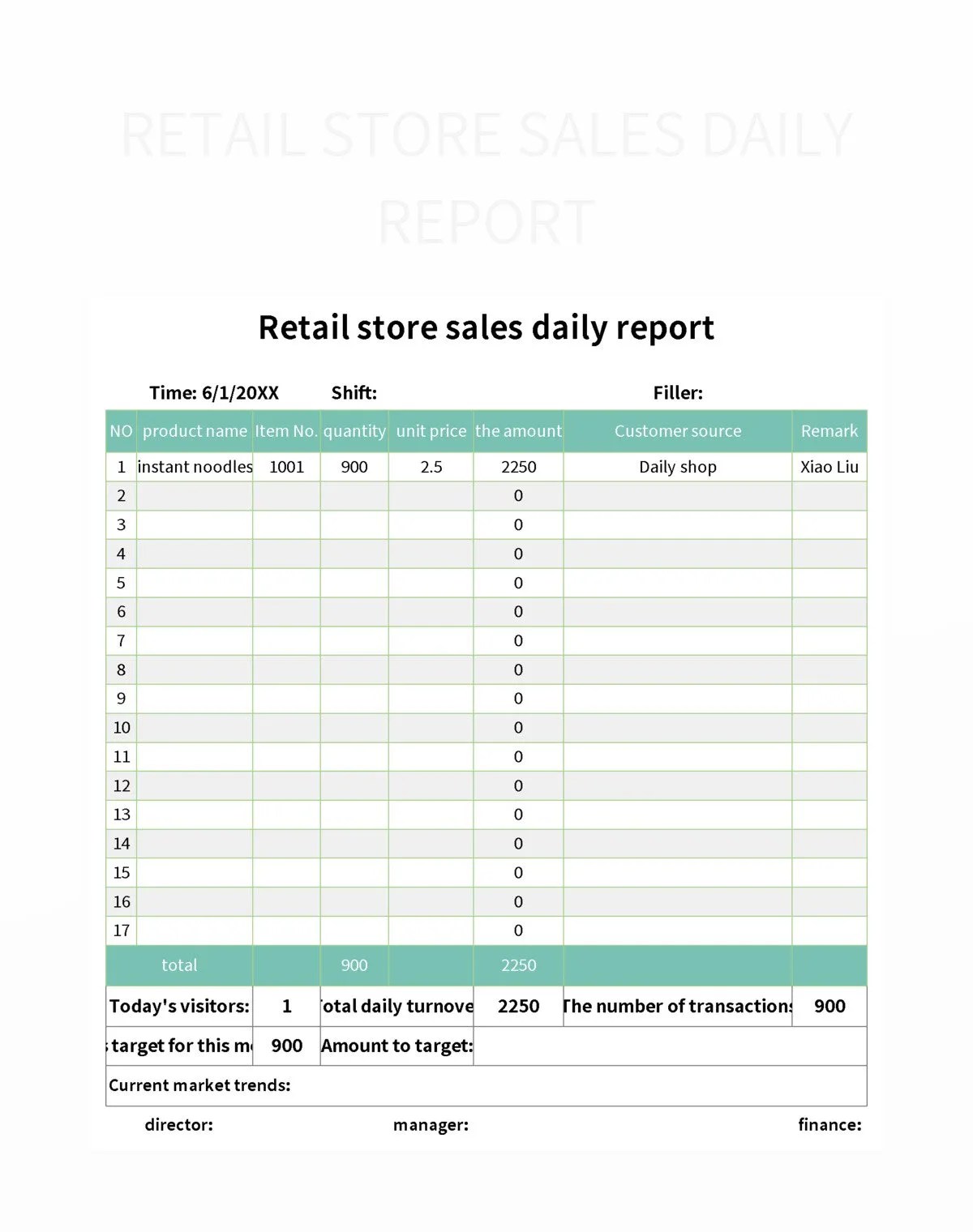 Free Retail Store Templates For Google Sheets And Microsoft Excel