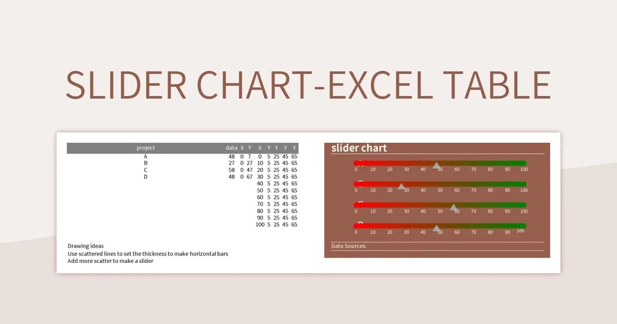 Free Slider Chart Excel Table Templates For Google Sheets And Microsoft