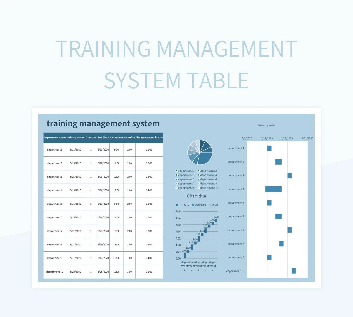 Onboarding Training Management System Table Excel Template And Google