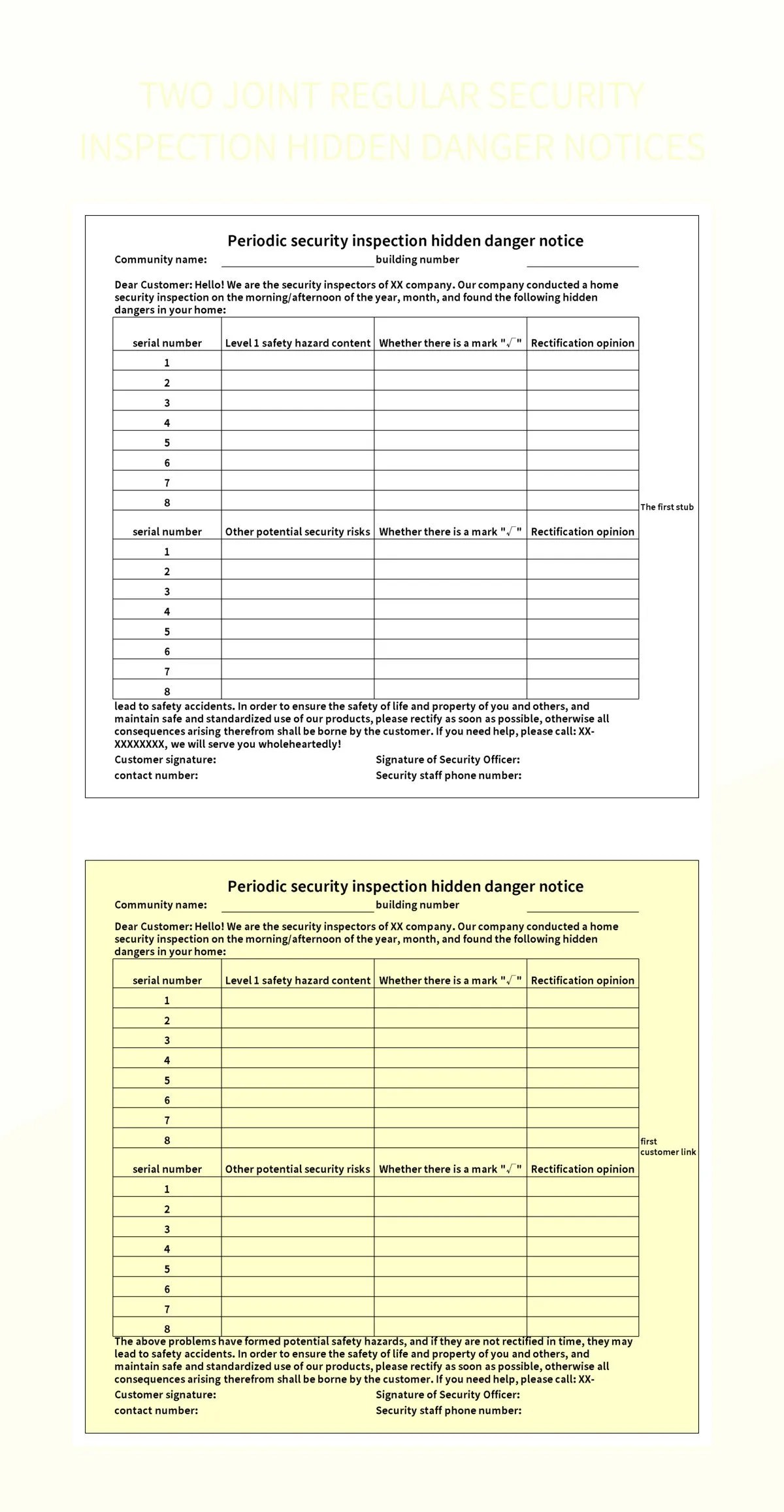 Free Security Inspection Templates For Google Sheets And Microsoft