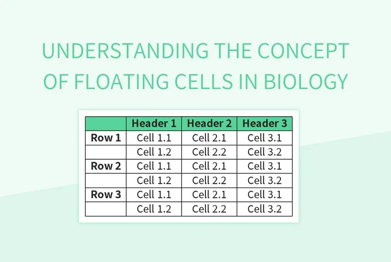 Free Cell Floating Templates For Google Sheets And Microsoft Excel
