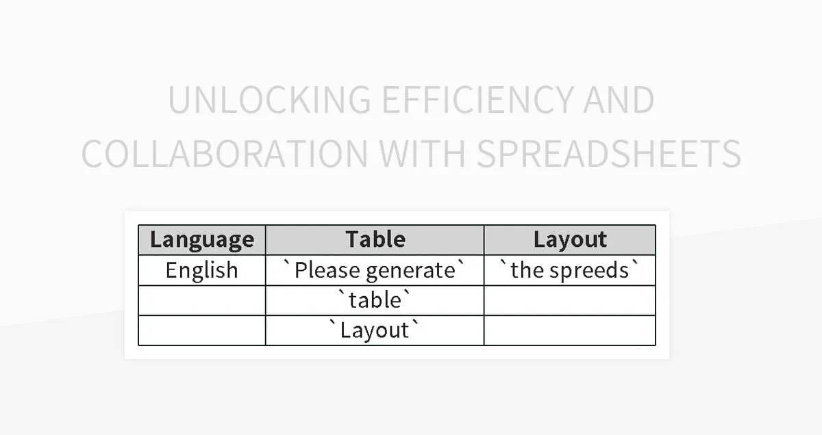 Unlocking Efficiency And Collaboration With Spreadsheets Excel Template And Google Sheets File