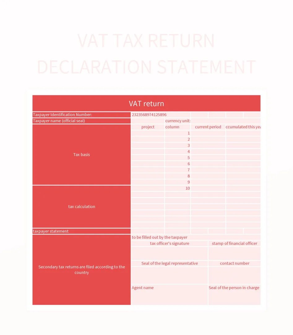 Corporate Tax Return Excel Template And Google Sheets File For Free Download Slidesdocs