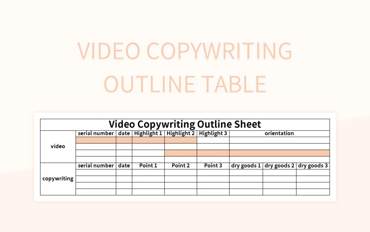 Free Outline Templates For Google Sheets And Microsoft Excel Slidesdocs