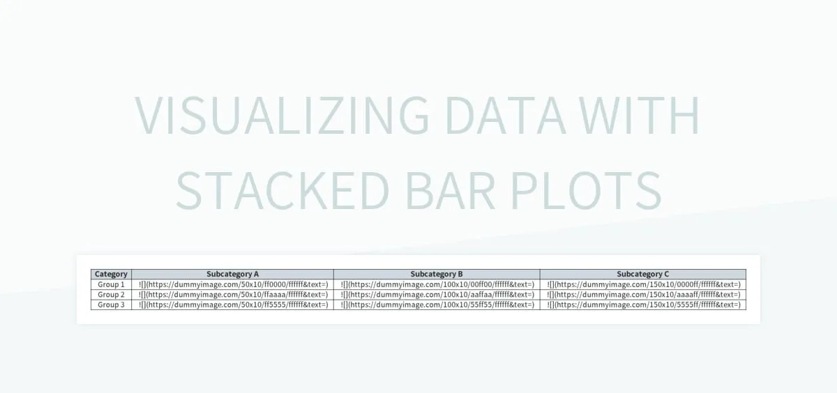 Free Stacked Bar Plot Templates For Google Sheets And Microsoft Excel