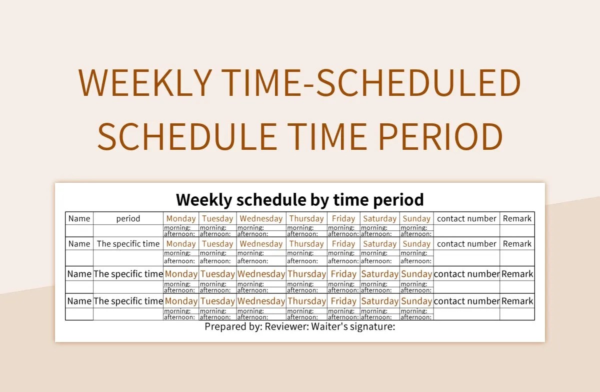 Free Time Period Templates For Google Sheets And Microsoft Excel