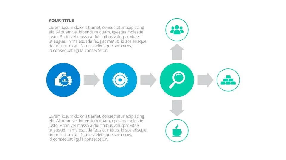 Diagram Showing How To Use Magnifying Glass Google Slide Theme And