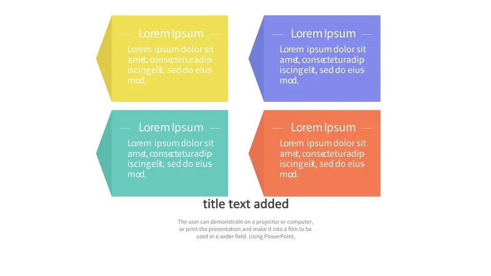 Four Different Colored Folders Google Slide Theme And Powerpoint