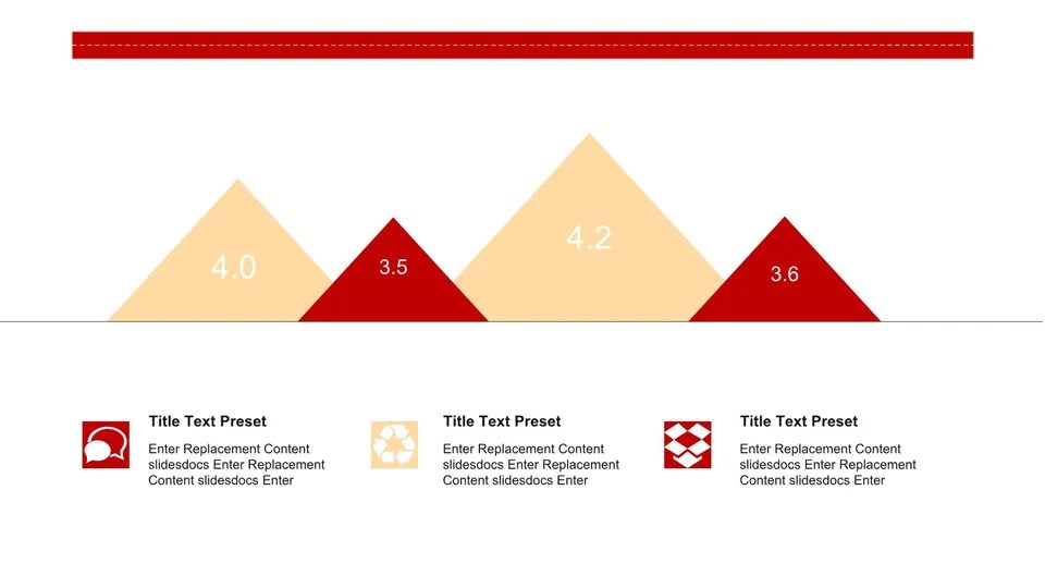 Graphic Diagram Of Mountain Range With Red And Beige Color Scheme