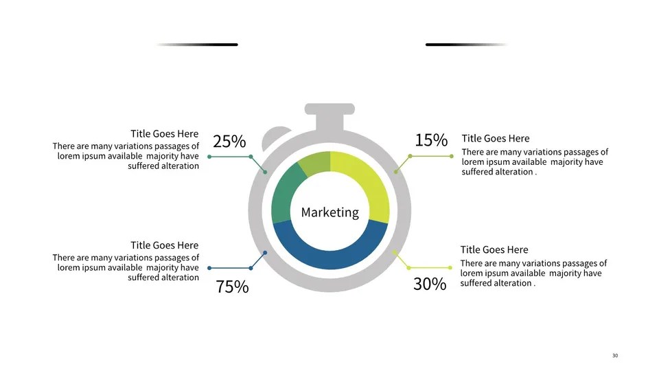 Graphic Of Stopwatch With Arrows Google Slide Theme And Powerpoint