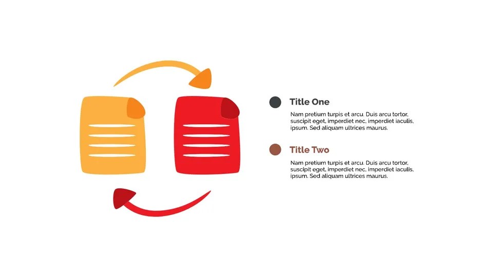 Graphic Showing The Process Diagram Of Creating Document Google Slide