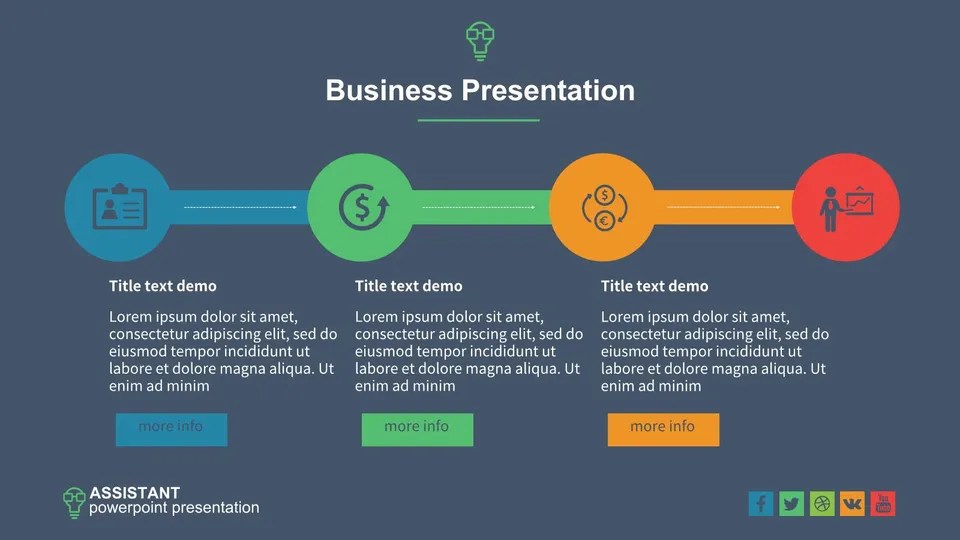Graphic Showing The Stages Of Business Process Diagram Google Slide