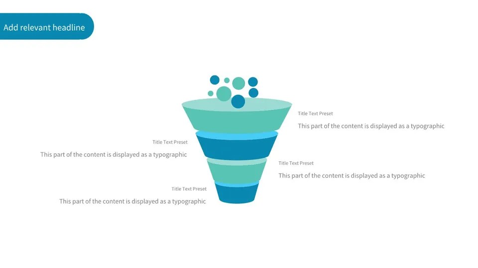 Illustration Of Funnel Diagram With Bubbles Google Slides Theme And Powerpoint Template Slidesdocs