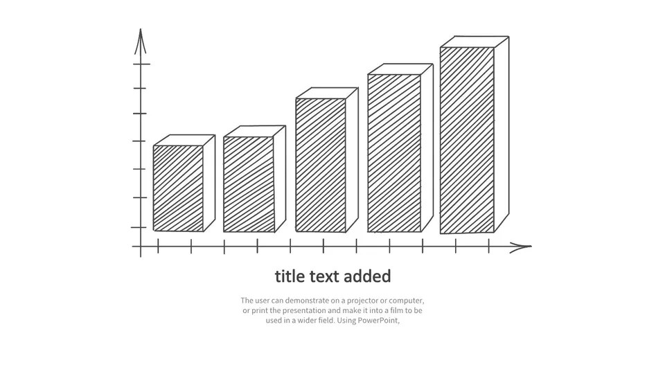 Line Drawing Of Bar Chart With Arrow Going Up Google Slide Theme And