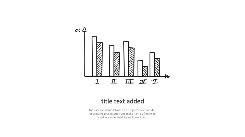 Line Drawing Of Bar Chart With Arrow Going Up Google Slide Theme And