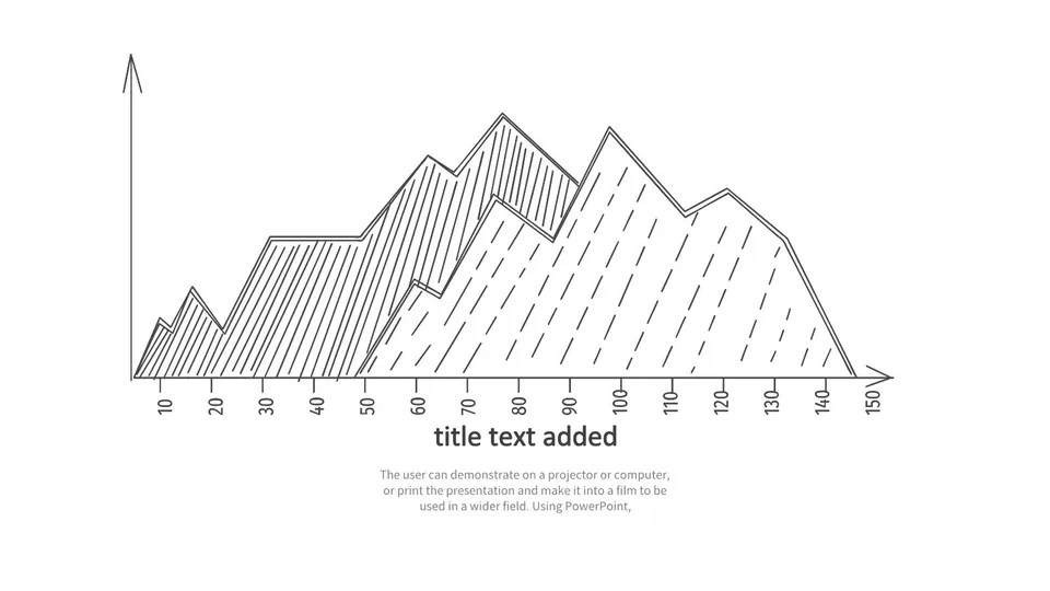 Line Drawing Of Mountain With Graph Google Slide Theme And Powerpoint