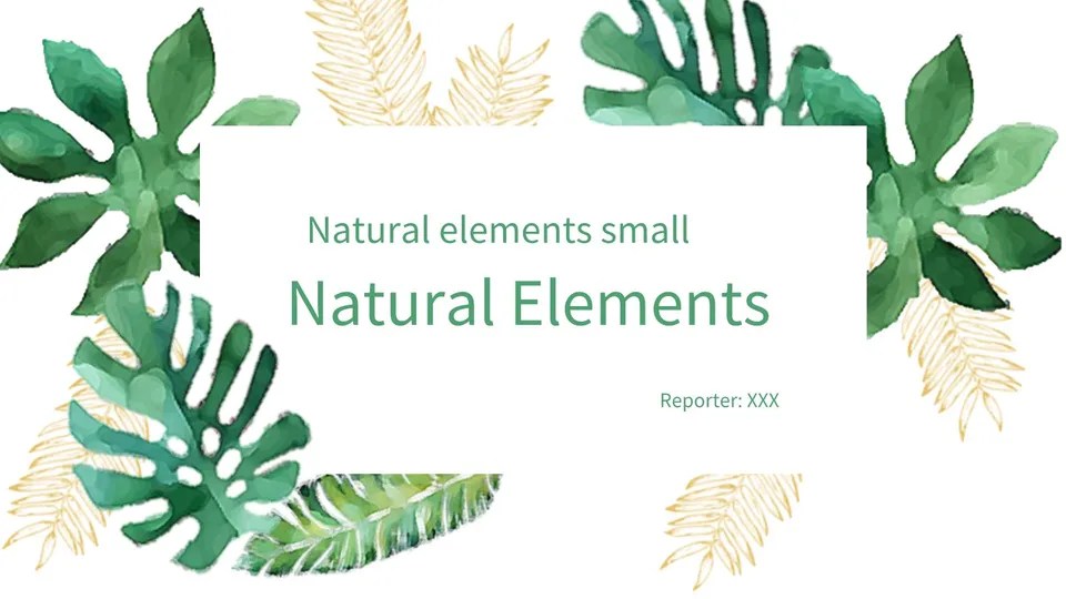 Best Free Natural Elements Google Slides Themes And Powerpoint