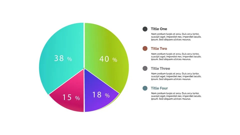 Pie Chart Showing The Percentage Of People Google Slide Theme And