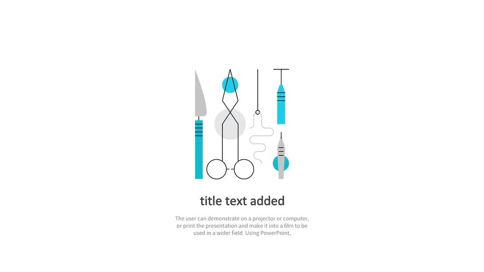 Set Of Scissors Needle And Scissor Google Slide Theme And Powerpoint