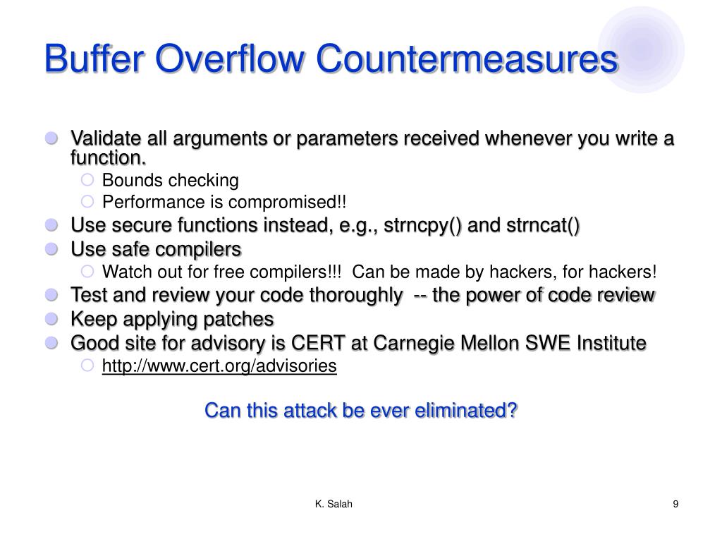 PPT Buffer Overflow PowerPoint Presentation, free download ID1003459
