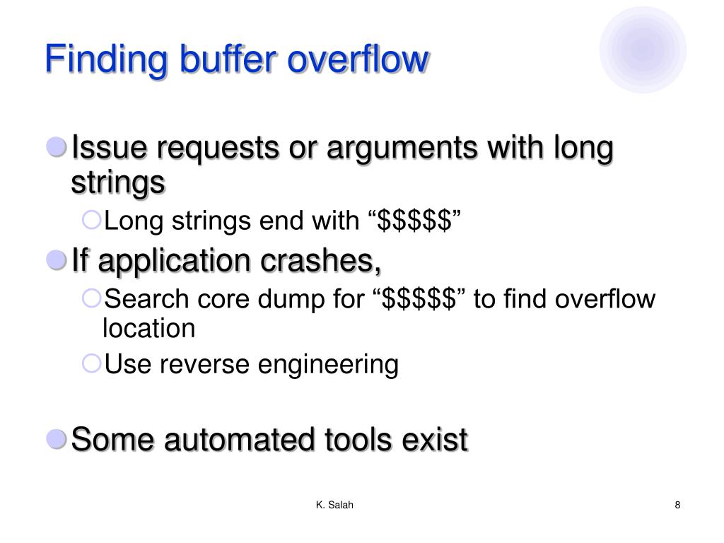 PPT Buffer Overflow PowerPoint Presentation, free download ID1003459