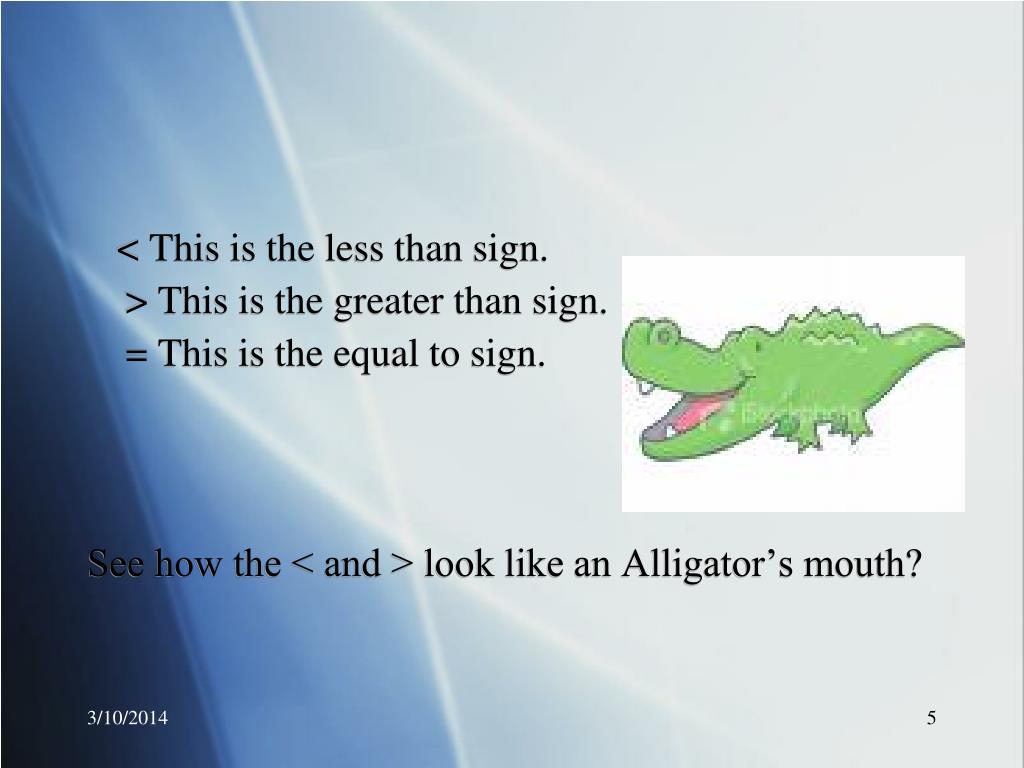 PPT - Alligator Eats the BIG Number PowerPoint Presentation, free