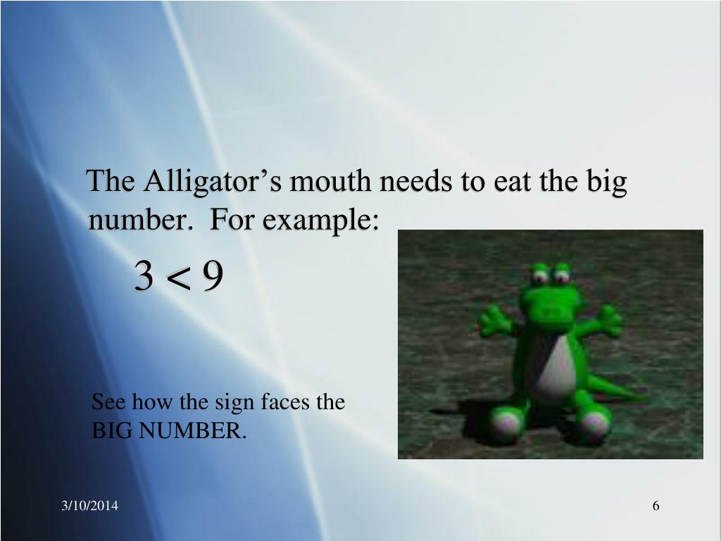PPT - Alligator Eats the BIG Number PowerPoint Presentation, free