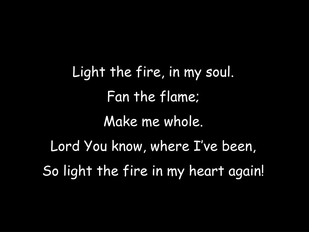 PPT Light the Fire PowerPoint Presentation, free download ID1006023