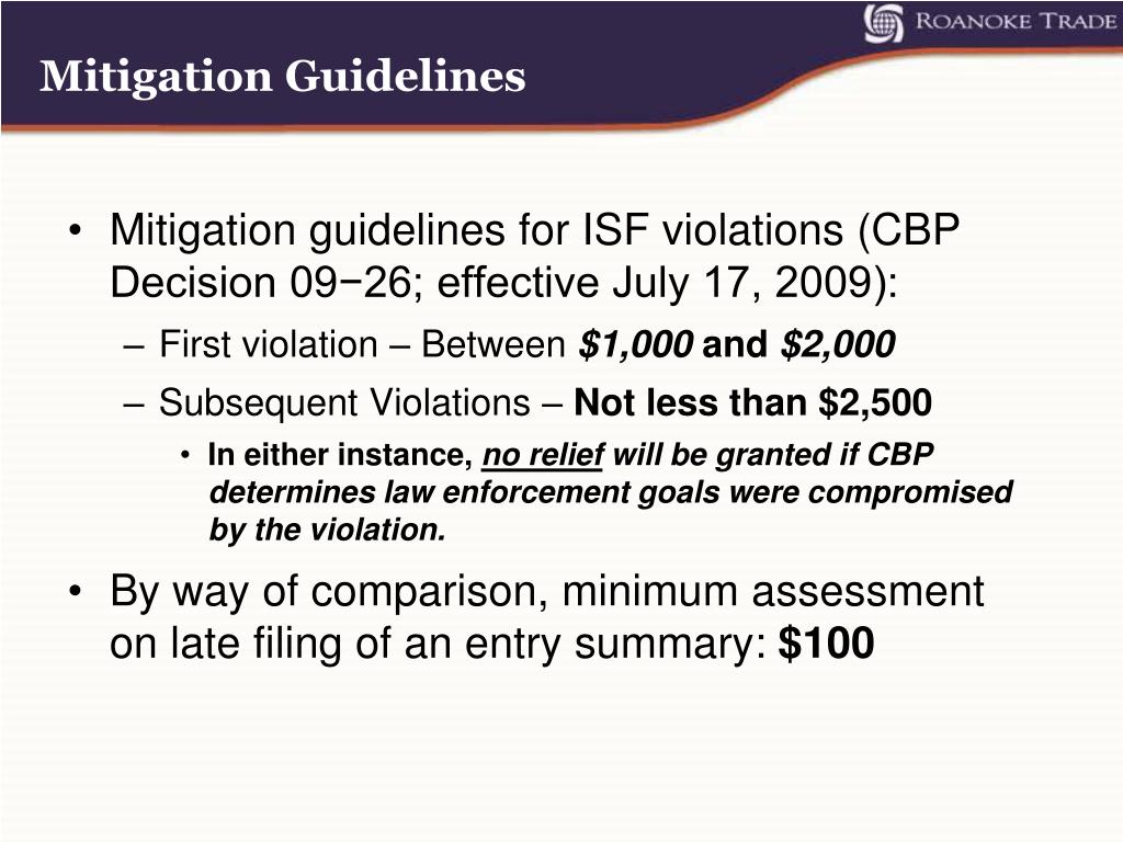 PPT Customs Bonds ISF Where are we and how far have we come