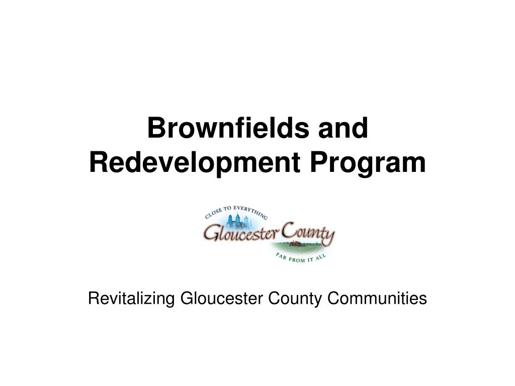 PPT Brownfields and Redevelopment Program PowerPoint Presentation