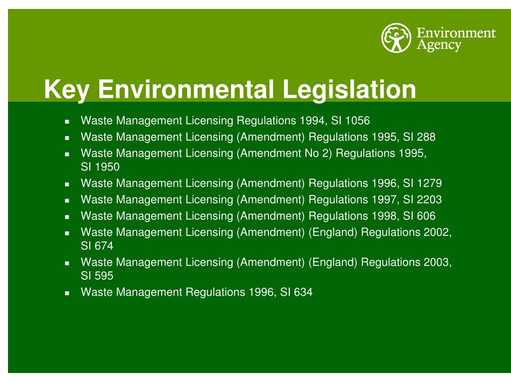 PPT Environmental Legislation for Business PowerPoint Presentation